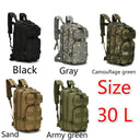 Durable 30L/50L Waterproof Tactical Backpack for Outdoor Use