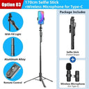 Wireless Selfie Stick Tripod Stand with LED Light - Ultimate Smartphone Photography Companion  ourlum.com Style 03  