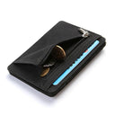 Slim Zipper Wallet: Stylish PU Leather Card Holder Pocket