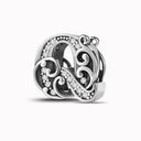 925 Sterling Silver Zircon Vine 26 Letters Pendants Bead