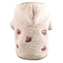 Winter Pet Coat: Stylish Hooded Fleece Jacket for Small Dogs  ourlum.com Apricot XS 1-1.5kg United State