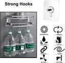 Heavy Duty Adhesive Wall Hooks for Kitchen and Bathroom Organization  ourlum.com   