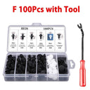 Auto Fastener Clip Mixed Car Body Push Retainer Kit 50Pcs