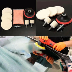 8Pcs/Set 4 OZ Cerium Oxide Powder Watch Glass Screen Windows Polishing Kit Cleaning Scratch Removal Polishing Backing Pad