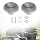 Stainless Steel Replacement Knobs for Cookware Lids 2 Pack