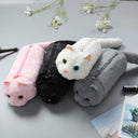 Women Cute Cat Plush Shoulder Bag Lady Fur Messenger Bag