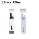 Ultimate Electronic Cleaning Kit with 7 Tools for Keyboards, Screens, Earphones  ourlum.com Black 1PCS Blue 1PCS  