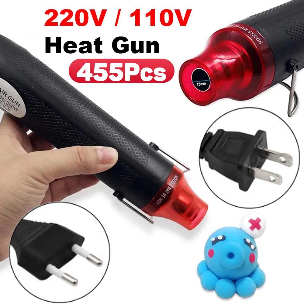 220/110V Hot Air Gun DIY Tool Heat Electric Power Tool Mini 300W Soldering Temperature Crafts Blower with Supporting Seat Shrink  ourlum.com   