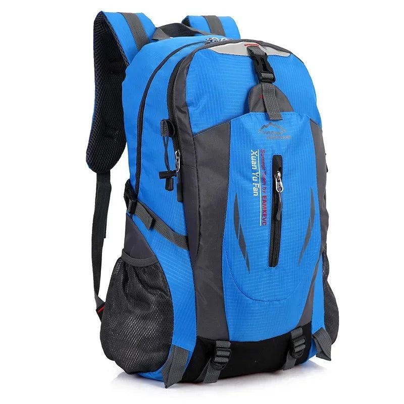 Waterproof Nylon Travel Backpack for Hiking, Climbing, and School - Versatile Unisex Outdoor Bag