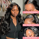 32" Brazilian Remy Body Wave Lace Front Wig Glam Style