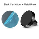 Magnetic Car Phone Holder: Safe Driving Mount for Smartphone  ourlum.com Black  