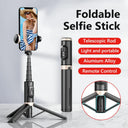 Bluetooth Wireless Handheld Selfie Stick Tripod Monopod Remote for Huawei iPhone 13 Pro Max