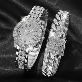 Elegant Diamond Rhinestone Women's Luxury Wristwatch Fashion Watch Lady Clock for Girl Feminine Watch  OurLum.com XR72208SL-H202  