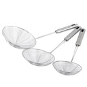 Stainless Steel Oval Skimmer Colander Fine Mesh Strainer