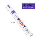 White Waterproof Automotive Tire Marker Pen - Precision Touch-Up Tool for Cars  ourlum.com PURPLE  