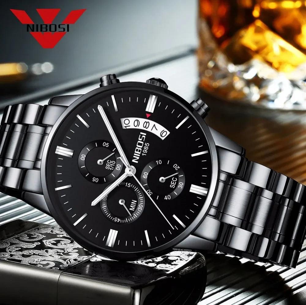 NIBOSI Luxury Military Style Quartz Watch: Stylish Men's Timepiece  ourlum.com   