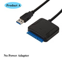 USB 3.0 to SATA Adapter Cable for 3.5/2.5 Inch SSD HDD