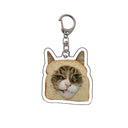 Happy Banana Cat Key Chain Quirky Pet Lover Gift