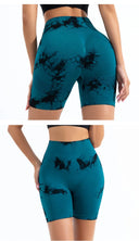 High-Waisted Seamless Tie-Dye Butt Lift Leggings for Women