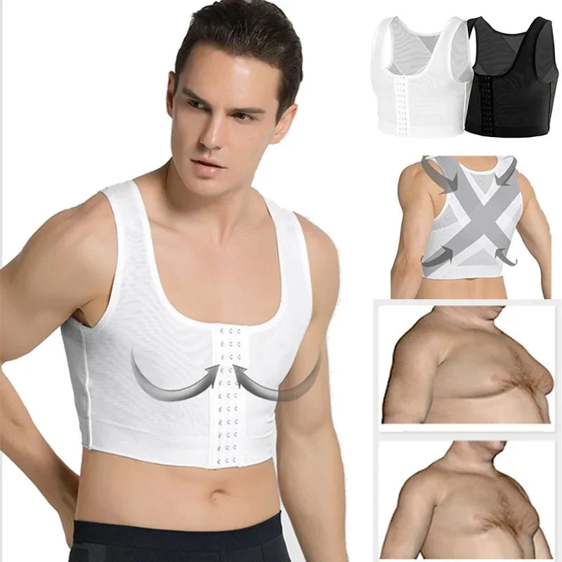 Men's Slimming Chest Control Vest - Gynecomastia Shapewear for Confidence and Comfort