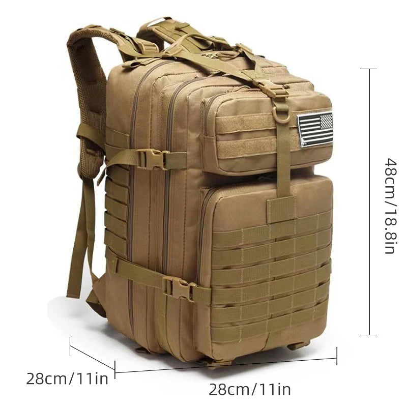 Tactical Hiking Backpack Men Big Capacity Tactical Men Backpack Camouflage Travel Outdoor Hiking Tactical Travel Backpacks