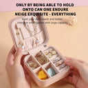 Mini Jewelry Storage Box Portable Home Travel Case for Women