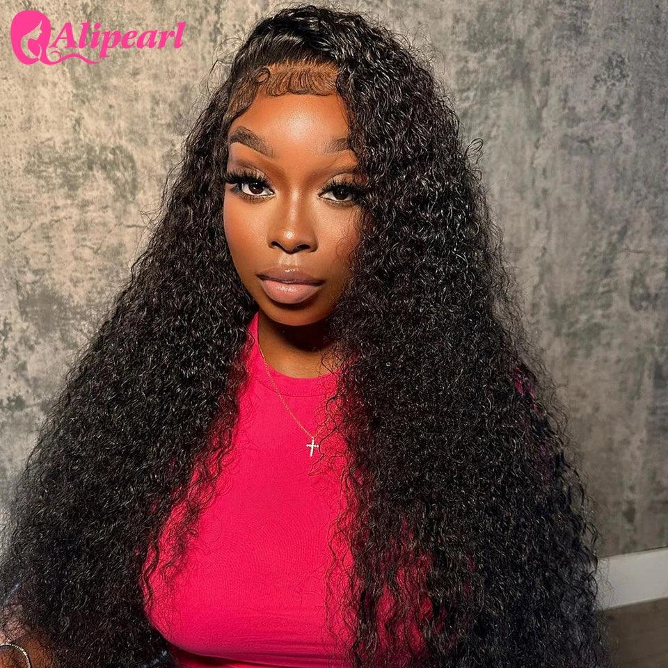 AliPearl Brazilian Remy Kinky Curly Lace Front Wig - Versatile Style and Quality  ourlum.com 4x4 Lace Closure Wig 20inches United States | 180 Density