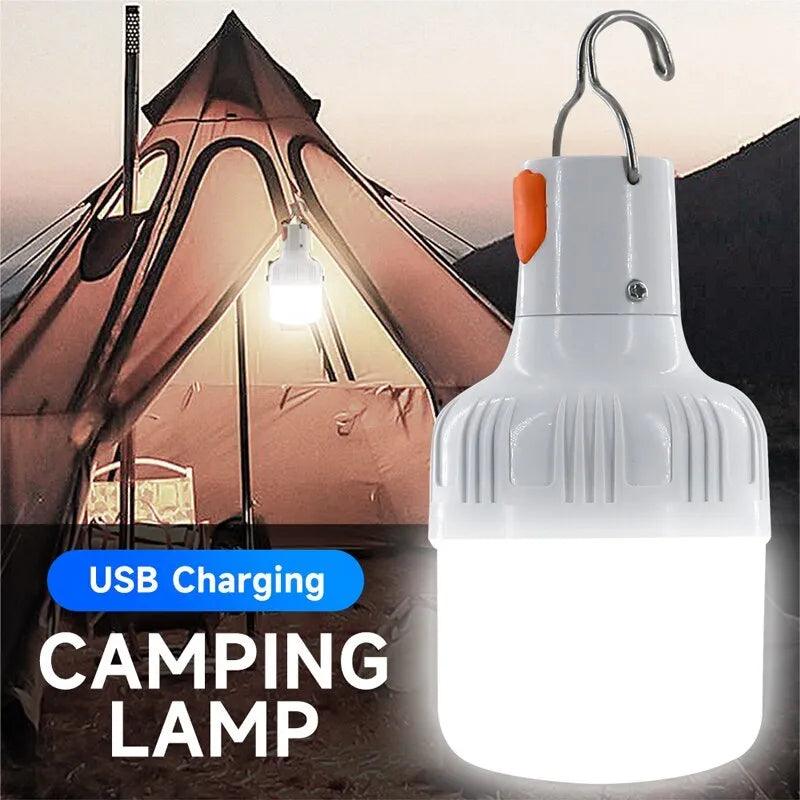 USB Rechargeable LED Camping Lantern with High Brightness & Emergency Light  ourlum.com   