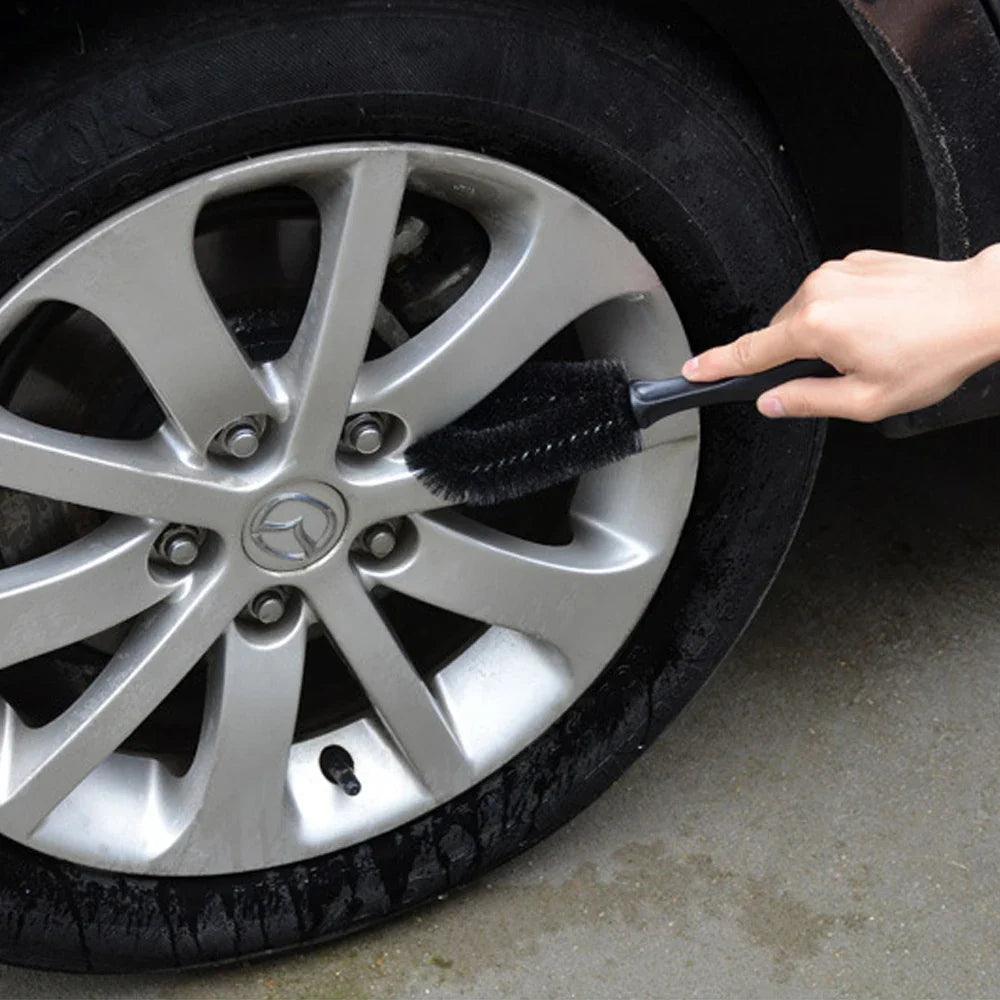 Car Wheel Cleaning Brush Set - High Quality Tire Scrubber & Rim Cleaner  ourlum.com   