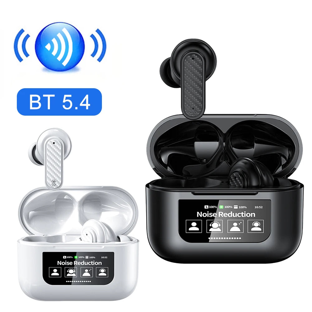 Wireless Real Time Translator Earbuds Smart Touch Screen Translator Headset 144 Languages Translation Earphones Stereo Earbuds ﻿