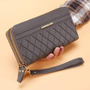 Long Wallet with Tassel Coin Holder Stylish Multilayer Moneyclip