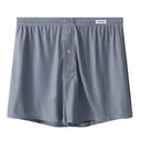 Men Boxer Underwear Elastic Waist Mid-rise Shorts Briefs