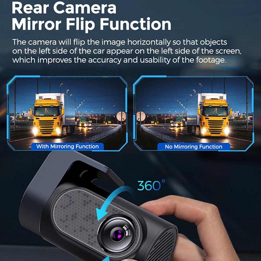 AZDOME M550 Pro 4K Car DVR with Triple Camera Setup and Advanced Features  ourlum.com   