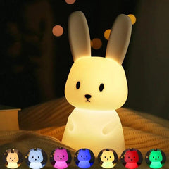 Rabbit Night Light: Cute Bunny Lamp for Kids - Gentle Glow Bedtime Ambiance