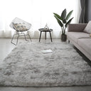 Gray Carpet for Living Room Plush Rug Soft Velvet Mats