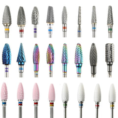 Ceramic Carbide Nail Art Drill Bit Set - Professional Manicure Pedicure Kit