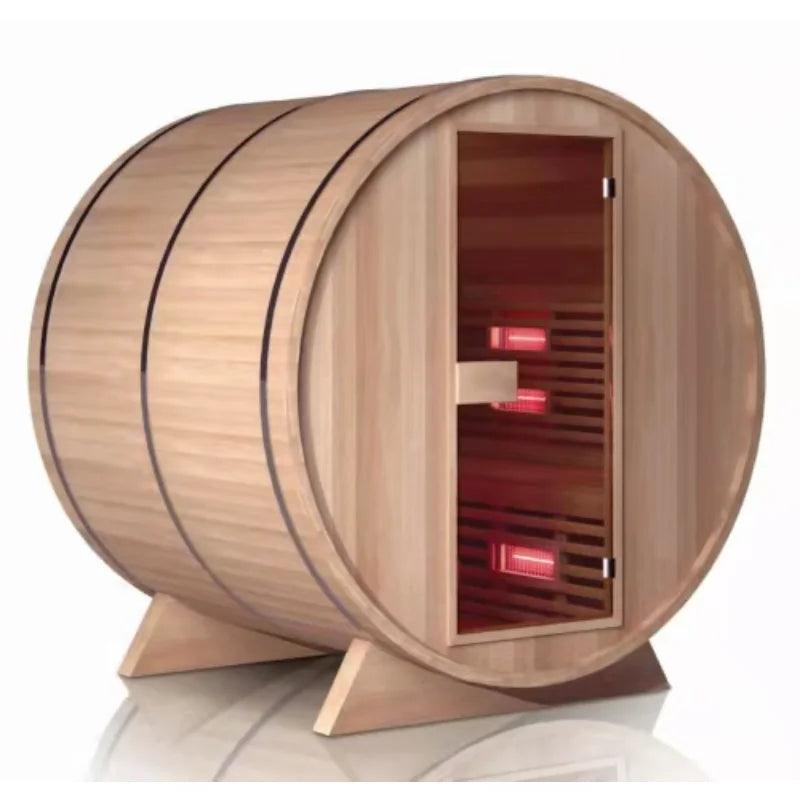 Ultimate Outdoor 4-Person Wood Steam Sauna with Bluetooth Technology  ourlum.com 4 People  