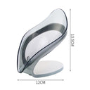 Leaf Design Soap Holder with Drainage Elegant Bathroom Accessory