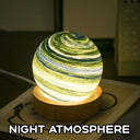 3D Moon Glass Lamp USB Powered Mini Night Light Gift