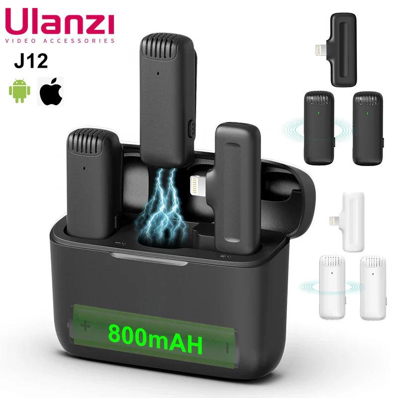 Ulanzi J12 Wireless Lavalier Mic: Pro Audio Kit for Seamless Recording  ourlum.com   