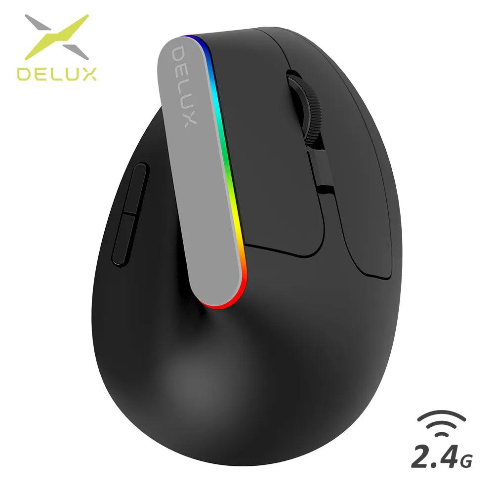 Delux M618C Wireless Vertical Gaming Mouse: Precision Control & Ultimate Comfort  ourlum.com Default Title  