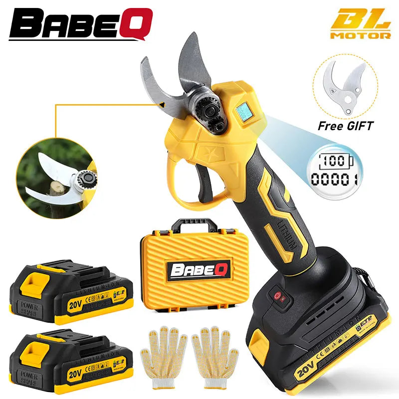 BABEQ 30mm Cordless Brushless Electric Pruning Shears