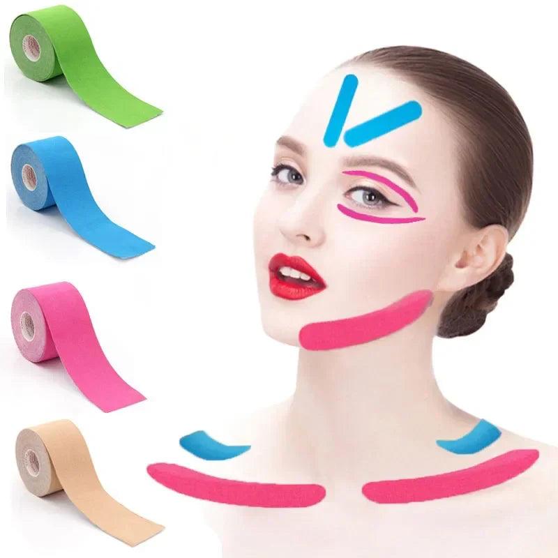 Kinesiology Tape Instant Face Lift for Skin Rejuvenation