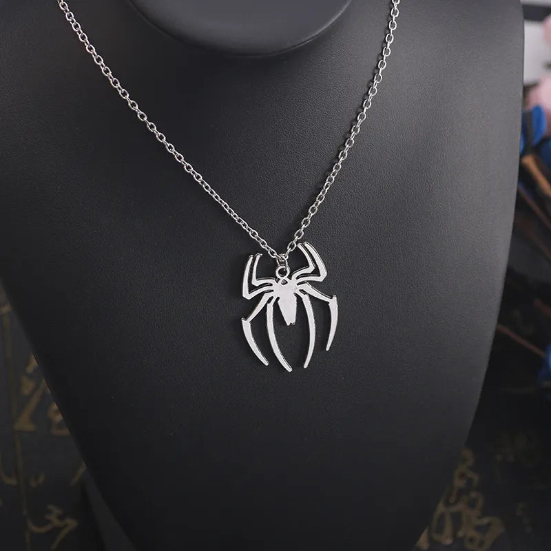 Spider Halloween Pendant Cross Chain Necklace - Gothic Streetwear Gift  ourlum.com   