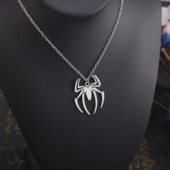 Spider Halloween Pendant Cross Chain Necklace - Gothic Streetwear Gift