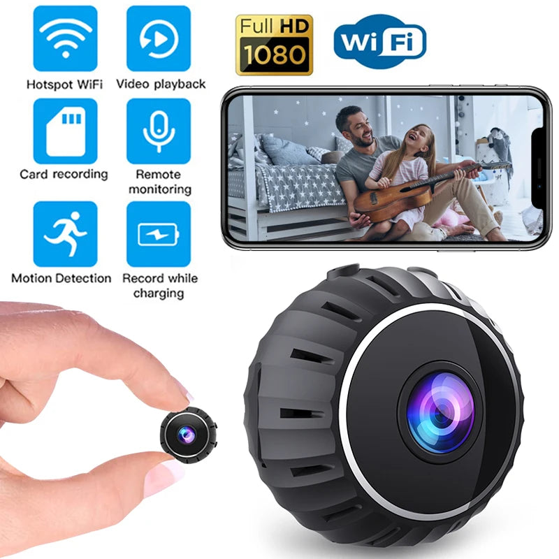 Smart WiFi Mini Camera 1080P Home Security HD Camera Nanny Cam Baby Monitor Indoor Video Recorder Motion Detection Night Vision