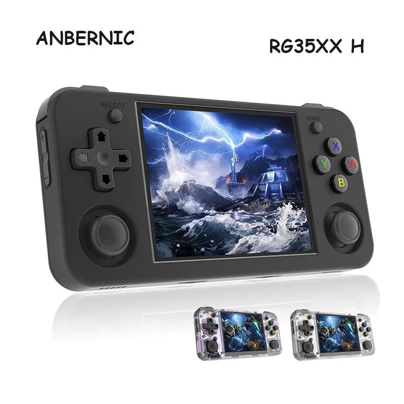 ANBERNIC RG35XX H Handheld Game Console 3.5-inch IPS Screen Linux H700 Retro Video Games Player 3300mAh 64G 5528 Classic Games  ourlum.com   