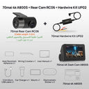 70mai Dash Cam A800S: Advanced Security Solution for Your Vehicle  ourlum.com n Rear n HW Kit Poland Without TF Card