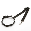 Adjustable Nylon Dog Harness & Car Seat Belt Set: Enhance Safety & Comfort  ourlum.com CWQY-11-Black  