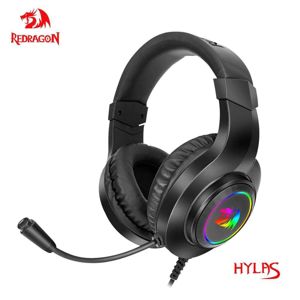 REDRAGON HYLAS H260 RGB Gaming Headset with Surround Sound and Noise Cancelling Microphone  ourlum.com   